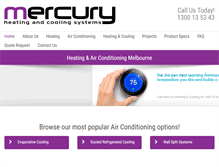 Tablet Screenshot of callmercury.com.au